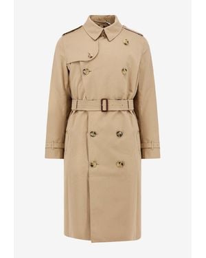 Burberry Kensington Trench Coat - Natural