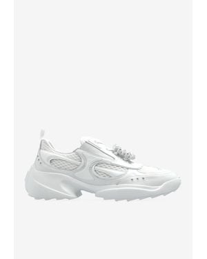 Roger Vivier Viv' On The Run Low-Top Sneakers - White