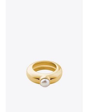 Eliou Juliette Pearl Ring - Metallic