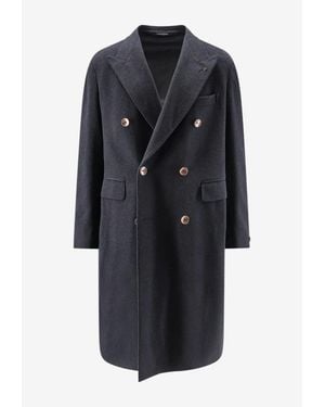 Tagliatore Unlined Wool Coat - Black