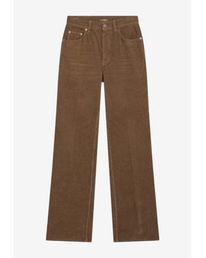 Saint Laurent Vintage Corduroy Pants - Brown