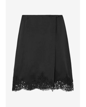 Stella McCartney Iconic Lace Knee-Length Skirt - Black