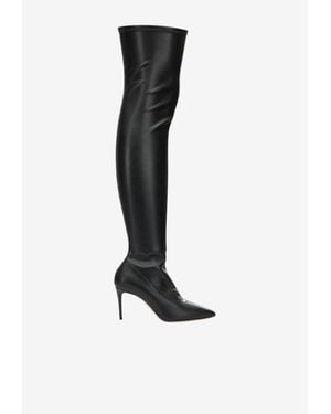 Casadei 115 Over-The-Knee Boots - Black