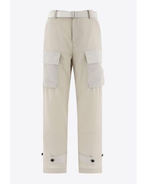 Sacai Belted Cargo Pants - Natural