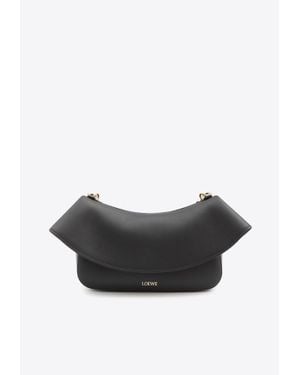 Loewe Ola Calf Leather Shoulder Bag - Gray