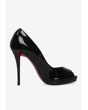 Christian Louboutin Lady Z 120 Patent Leather Pumps - Black