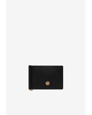 Versace Medusa Biggie Bi-Fold Clip Wallet - White