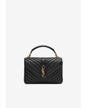 Saint Laurent Medium College Crossbody Bag - Blue