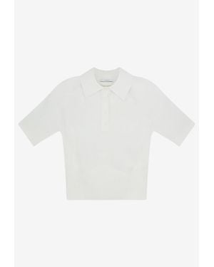 Givenchy Cropped Polo T-Shirt - White