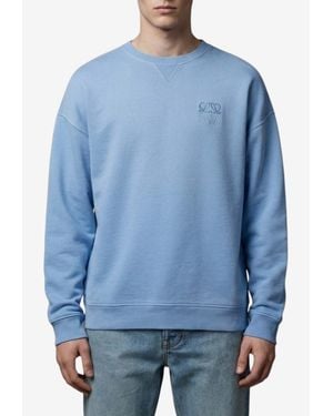 Loewe Anagram Embroidered Sweatshirt - Blue