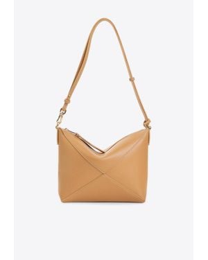 Loewe Puzzle Fold Shoulder Bag - White