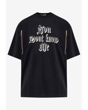 Undercover You Don'T Know Me T-Shirt - Black