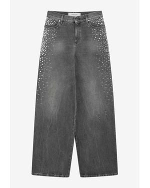 Golden Goose Melody Vintage-Wash Boyfriend Jeans - Gray
