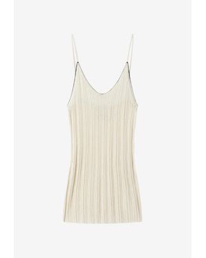 Isabel Marant India Ribbed Knit Top - White