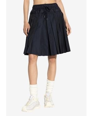 Moncler Drawstring Pleated Skirt - Blue