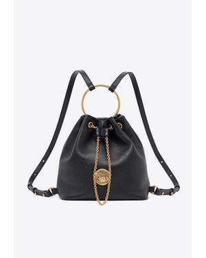 Chloé Small Bracelet Leather Backpack - White