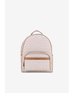 Michael Kors Medium Bex Logo Backpack - White