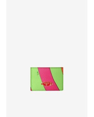 PUCCI Iride Print Cardholder - White