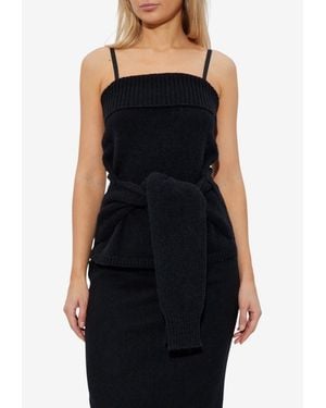 Dolce & Gabbana Knit Sleeveless Top - Black