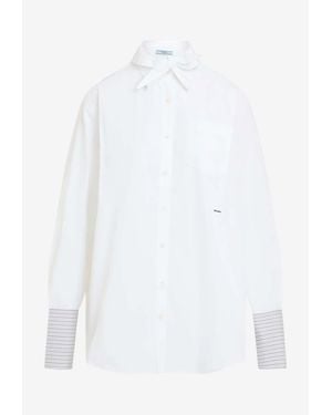 Prada Oversized Poplin Shirt - White