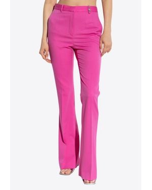 Versace Wool Pleated Pants - Pink