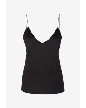 Chloé X Atelier Jolie Sleeveless Silk Top - Black