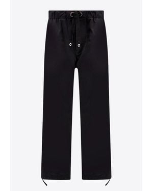 Versace Straight-Leg Drawstring Pants - Black