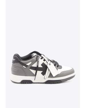 Off-White c/o Virgil Abloh Out Of Office Leather Sneakers - White