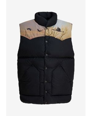 Needles X Rocky Mountain Featherbed" Sleeveless Jacket - Black