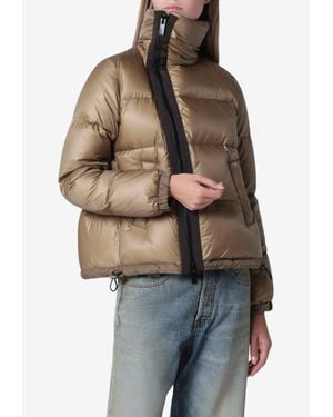 Sacai Funnel-Neck Padded Jacket - Natural