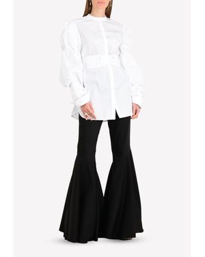 Ellery Jovian Bubble Sleeve Shirt - White