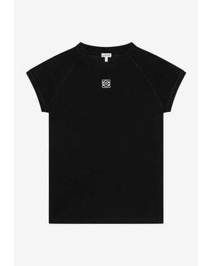 Loewe Anagram Small-Fit T-Shirt - Black