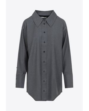 Co. Long-Sleeved Wool Shirt - Grey