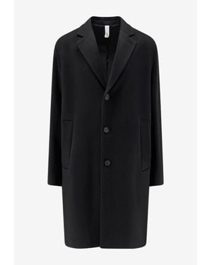 Hevò Cassano Single-Breasted Coat - Black