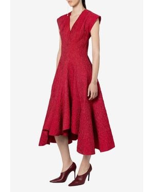 ROKSANDA Sapha Textured Crepe Midi Dress