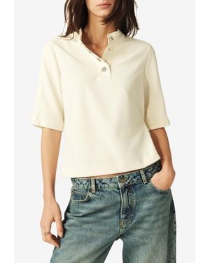 Ba&sh Jimeo Cropped T-Shirt - White