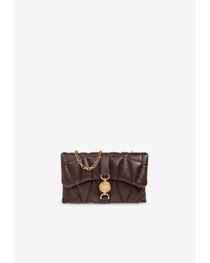 Versace Mini Kleio Quilted Crossbody Bag - White