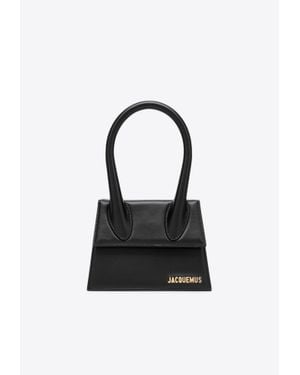 Jacquemus Le Chiquito Moyen Leather Handbag - Black