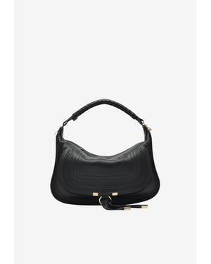 Chloé Small Marcie Leather Shoulder Bag - Blue
