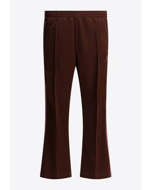 Needles Poly Smooth Logo Track Pants - Brown