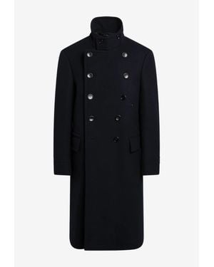 Tom Ford Double-Breasted Buttoned Coat - Blue