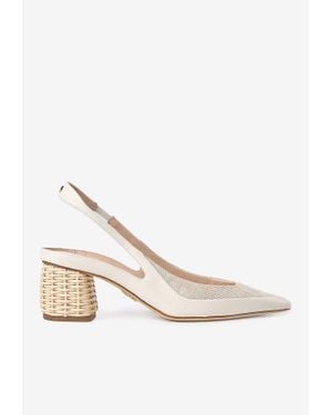 Rodo Mariel 55 Slingback Court Shoes - White