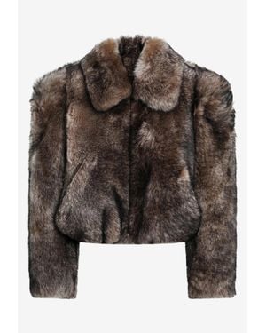Chloé Short Shearling Jacket - Brown