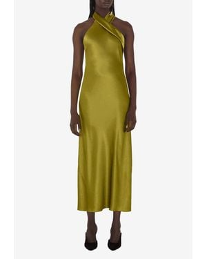 slim fit dress slacks Cropped Sienna Dress - Lagoon