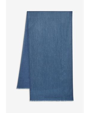 Ferragamo Cashmere Blend Scarf - Blue