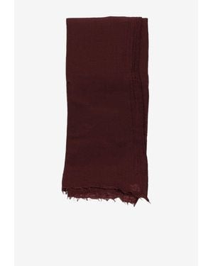 Destin Giglio Mega Fringed Wool Scarf - Purple