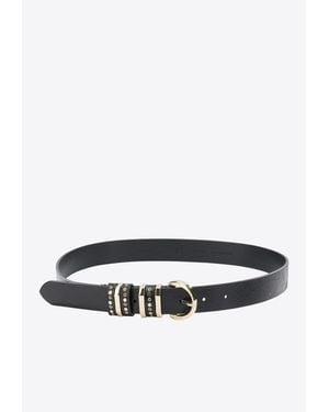 Pinko Monogram Leather Belt - White