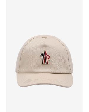 Moncler Logo-Embroidered Baseball Cap - Natural