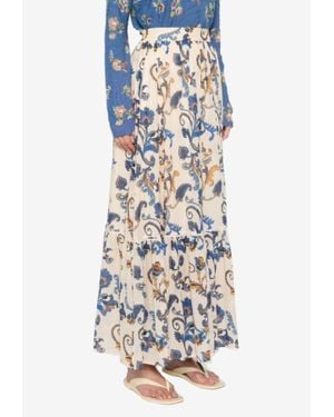 ワンピース ETRO Women Long Skirts WRHA019999JJD03S9880 Blue Women's Etro Skirts Sale | Up to 70% Off | THE OUTNET