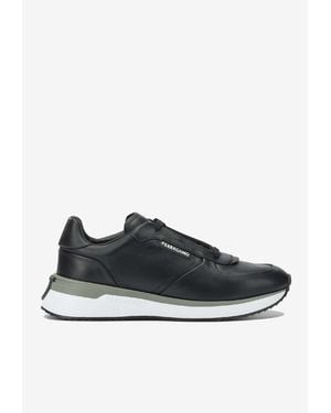 Ferragamo America 1 Leather Sneakers - Black